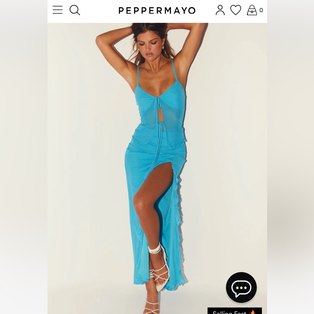 Peppermayo Ocean Bittersweet Mesh Cami Top & Skirt 🩵🌊